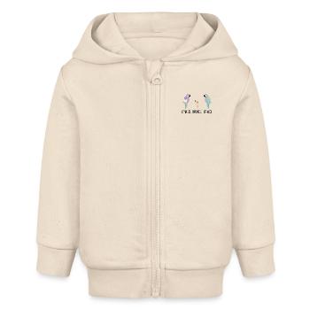 Omagei Babygei (Mädchen) Opagei - Baby Organic Kapuzenjacke Baby Connector von Stanley/Stella - Natur - Vorne