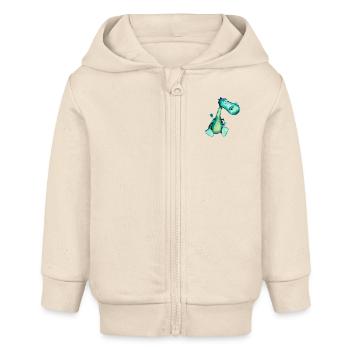 Dragon Ermel by Sabina Elisabeth - Baby Organic Kapuzenjacke Baby Connector von Stanley/Stella - Natur - Vorne