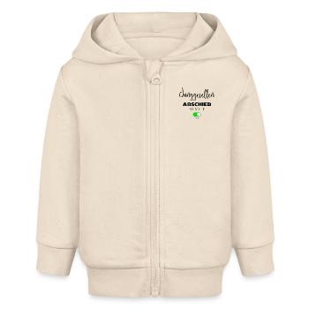 Junggesellen abschied - Baby Organic Kapuzenjacke Baby Connector von Stanley/Stella - Natur - Vorne