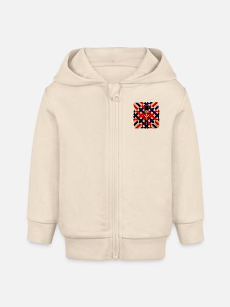 AD Queen Guard - Baby Organic Kapuzenjacke Baby Connector von Stanley/Stella - Natur