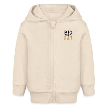 GRANDE SOEUR - Veste à capuche bébé bio Stanley/Stella - écru doux - Devant