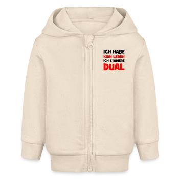 Duales Studium - Baby Organic Kapuzenjacke Baby Connector von Stanley/Stella - Natur - Vorne