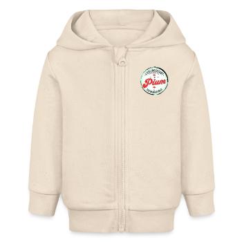 Lieblingsstadt Borgholzhausen: Pium Souvenir - Baby Organic Kapuzenjacke Baby Connector von Stanley/Stella - Natur - Vorne