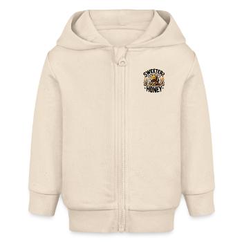 Sweeter than Honey - Baby Organic Kapuzenjacke Baby Connector von Stanley/Stella - Natur - Vorne