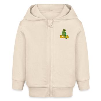 Kea-Berg-Papagei - Baby Organic Kapuzenjacke Baby Connector von Stanley/Stella - Natur - Vorne