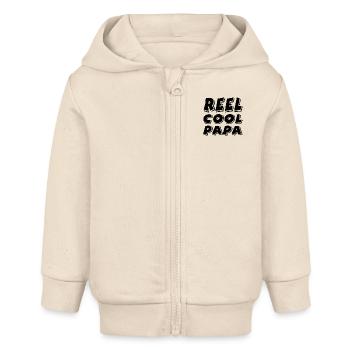 Father - Baby Organic Zip-up Hoodie by Stanley/Stella - soft Ecru - Front