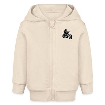 Chromatic Cruiser - Baby Organic Zip-up Hoodie by Stanley/Stella - soft Ecru - Front