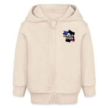 Französischer Stil - Baby Organic Kapuzenjacke Baby Connector von Stanley/Stella - Natur - Vorne