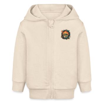 Save the planet Butterfly - Baby Organic Kapuzenjacke Baby Connector von Stanley/Stella - Natur - Vorne