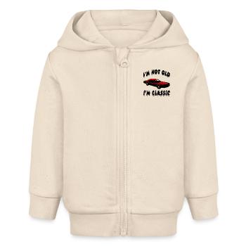 Auto - Baby Organic Kapuzenjacke Baby Connector von Stanley/Stella - Natur - Vorne