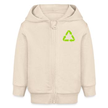 Recycling - Baby Organic Kapuzenjacke Baby Connector von Stanley/Stella - Natur - Vorne