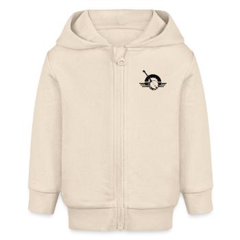 Banjo Banjospieler Banjospieler - Baby Organic Kapuzenjacke Baby Connector von Stanley/Stella - Natur - Vorne