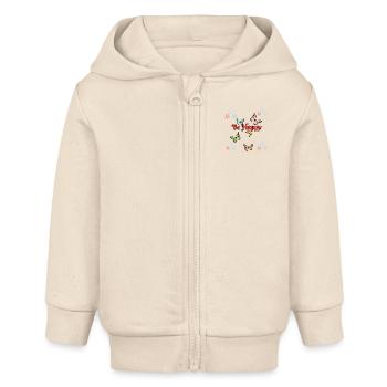 Be Happy - Baby Organic Kapuzenjacke Baby Connector von Stanley/Stella - Natur - Vorne