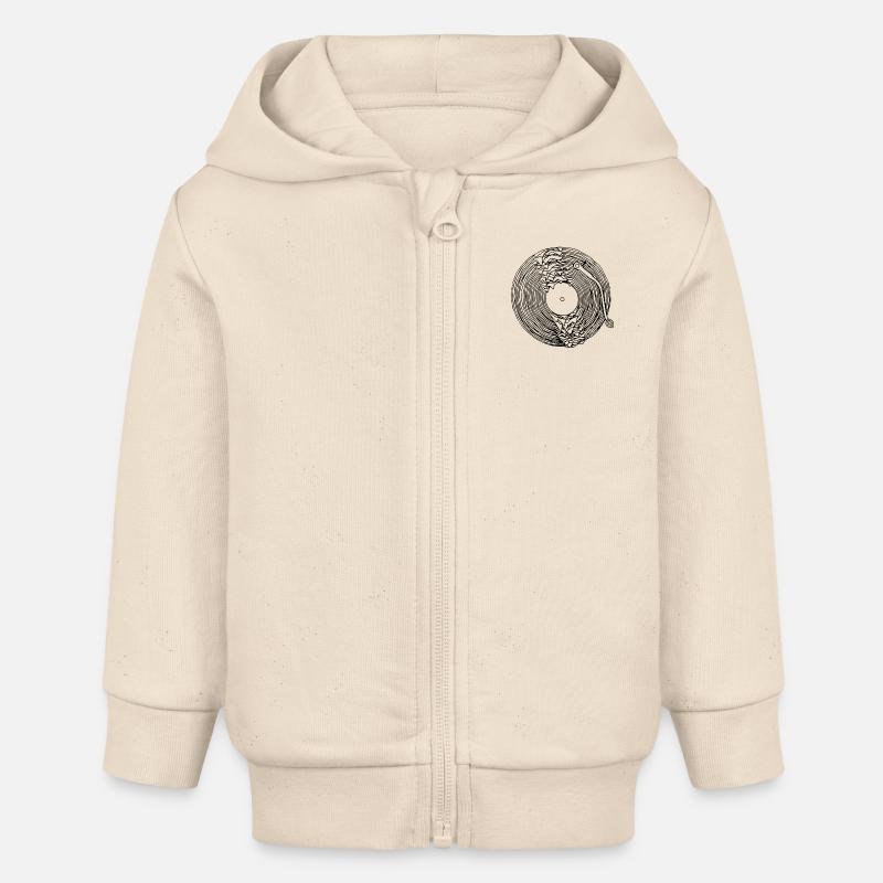 turntable dissous - Veste à capuche bébé bio Stanley/Stella - écru doux