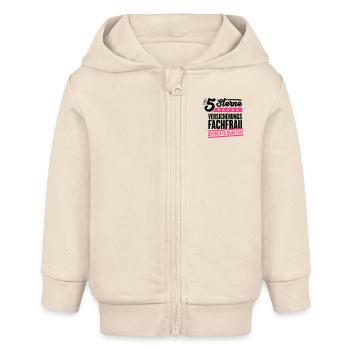 5Sterne Versicherungsfachfrau - Baby Organic Kapuzenjacke Baby Connector von Stanley/Stella - Natur - Vorne