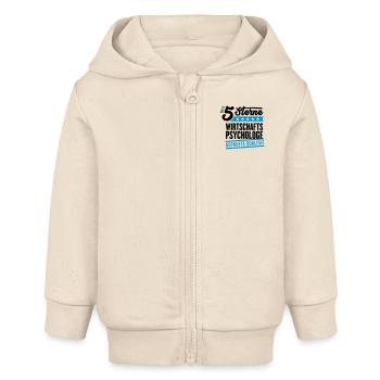 5Sterne Wirtschaftspsychologe - Baby Organic Kapuzenjacke Baby Connector von Stanley/Stella - Natur - Vorne