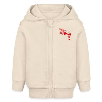 Unterstützen Sie Ihr lokales Team Helsingborg - Baby Organic Kapuzenjacke Baby Connector von Stanley/Stella - Natur - Vorne