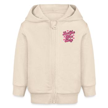 Je t'aime mon amour T-shirt pour cadeau valentin - Veste à capuche bébé bio Stanley/Stella - écru doux - Devant