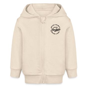 Bochum- Heimat - Baby Organic Kapuzenjacke Baby Connector von Stanley/Stella - Natur - Vorne