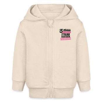 5Sterne Zytologieassistentin - Baby Organic Kapuzenjacke Baby Connector von Stanley/Stella - Natur - Vorne