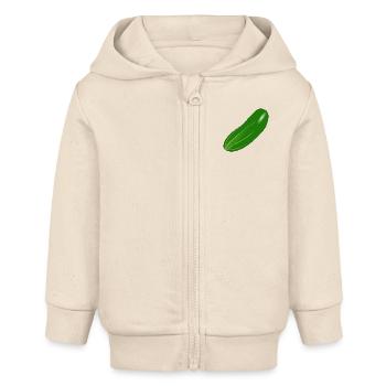 Gurke - Baby Organic Kapuzenjacke Baby Connector von Stanley/Stella - Natur - Vorne
