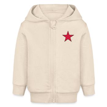 star - Veste à capuche bébé bio Stanley/Stella - écru doux - Devant