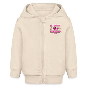 Programmiererin | Software Entwickler | | Spruch - Baby Organic Kapuzenjacke Baby Connector von Stanley/Stella - Natur - Vorne