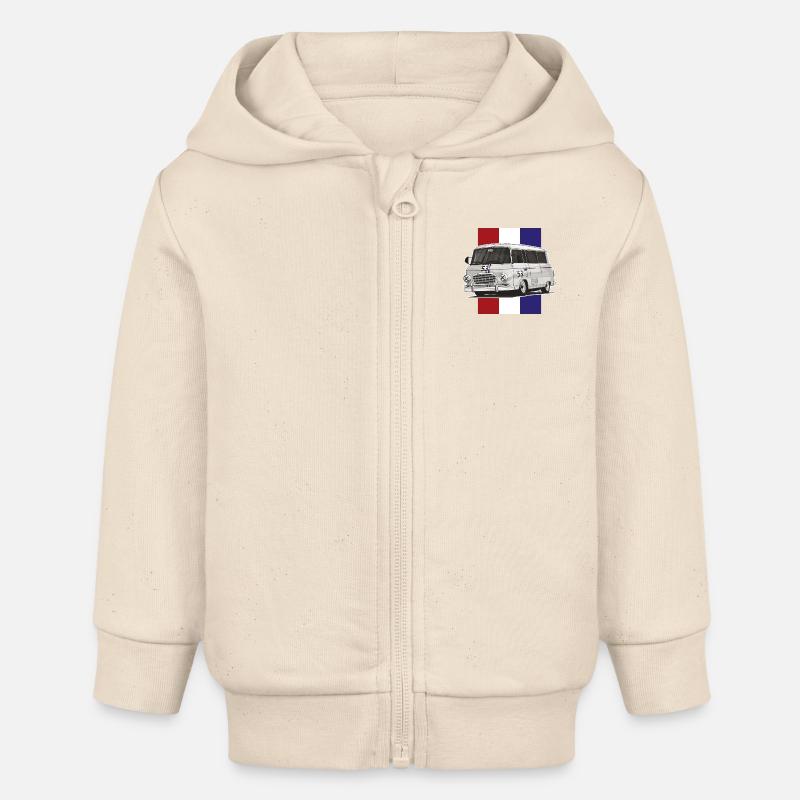 Barkas B1000 // LowLife // Illustration - Veste à capuche bébé bio Stanley/Stella - écru doux