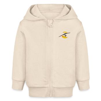Drachenflieger - Baby Organic Kapuzenjacke Baby Connector von Stanley/Stella - Natur - Vorne