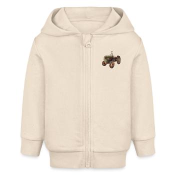 Trecker - Baby Organic Kapuzenjacke Baby Connector von Stanley/Stella - Natur - Vorne