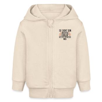 Wirtschaftsinformatiker | Wirtschaft | Informatik - Baby Organic Kapuzenjacke Baby Connector von Stanley/Stella - Natur - Vorne