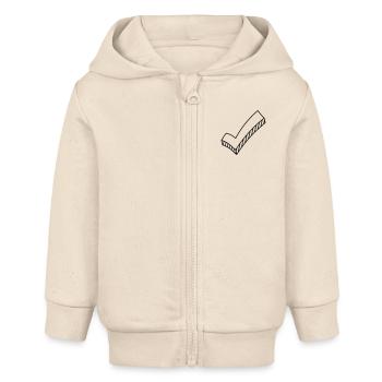 Haken dran - Baby Organic Kapuzenjacke Baby Connector von Stanley/Stella - Natur - Vorne