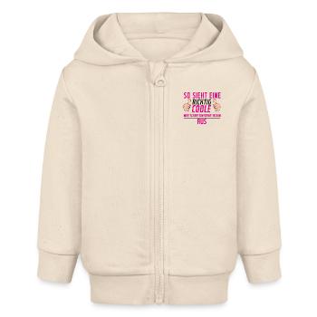 Wirtschaftsinformatikerin | Wirtschaft Informatik - Baby Organic Kapuzenjacke Baby Connector von Stanley/Stella - Natur - Vorne