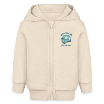 Ostseetherapie - Meer hilft immer - Baby Organic Kapuzenjacke Baby Connector von Stanley/Stella - Natur - Vorne