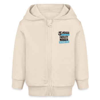 5Sterne Facility Manager - Baby Organic Kapuzenjacke Baby Connector von Stanley/Stella - Natur - Vorne