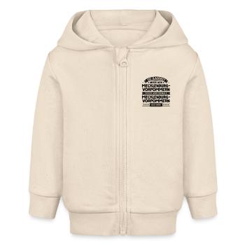 Mein Mecklenburg-Vorpommern - Baby Organic Kapuzenjacke Baby Connector von Stanley/Stella - Natur - Vorne