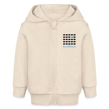 be different - Baby Organic Kapuzenjacke Baby Connector von Stanley/Stella - Natur - Vorne