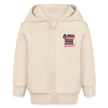5Sterne Pharmazeutisch Technische Assistenin - Baby Organic Kapuzenjacke Baby Connector von Stanley/Stella - Natur - Vorne