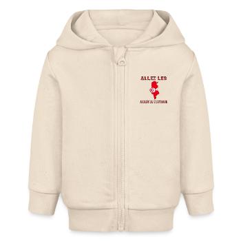 Allez LES Aigles de Carthage Maillot de Pied - Veste à capuche bébé bio Stanley/Stella - écru doux - Devant