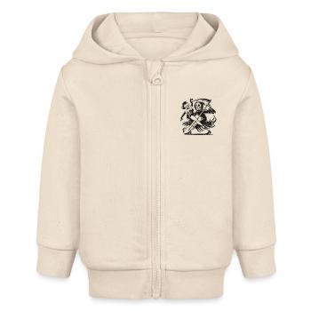 Tanzen mit dem Sensenmann - Baby Organic Kapuzenjacke Baby Connector von Stanley/Stella - Natur - Vorne