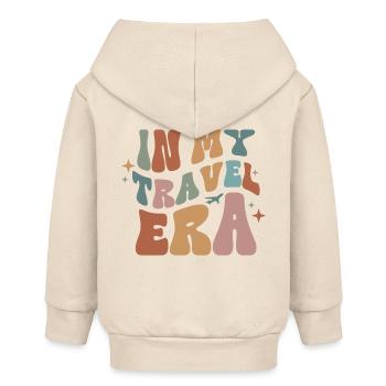 Reisen Urlaub In my Travel Era Weltreise Geschenk - Baby Organic Kapuzenjacke Baby Connector von Stanley/Stella - Natur - Hinten