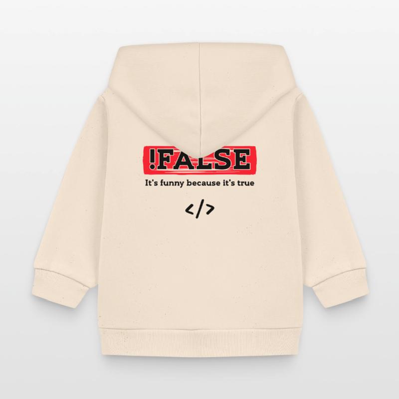 Code Debug Programmierer Developer Lustige Sprüche Baby Organic Kapuzenjacke Baby Connector von Stanley/Stella