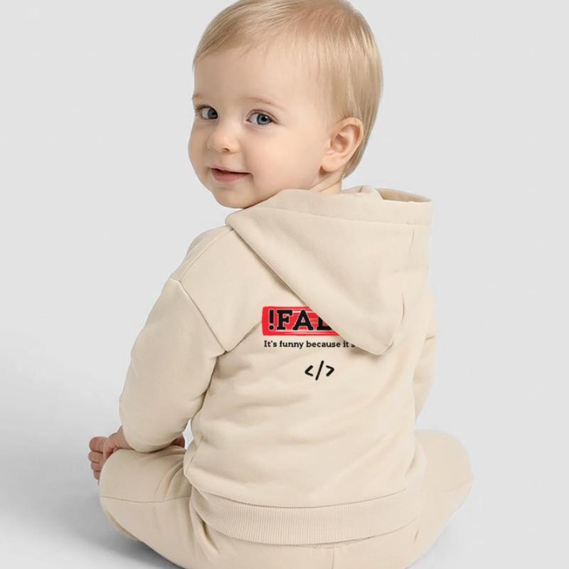 Code Debug Programmierer Developer Lustige Sprüche Baby Organic Kapuzenjacke Baby Connector von Stanley/Stella