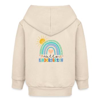 École maternelle - Veste à capuche bébé bio Stanley/Stella - écru doux - Dos