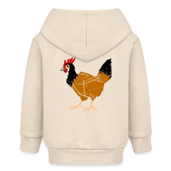 Henne - Baby Organic Kapuzenjacke Baby Connector von Stanley/Stella - Natur - Hinten