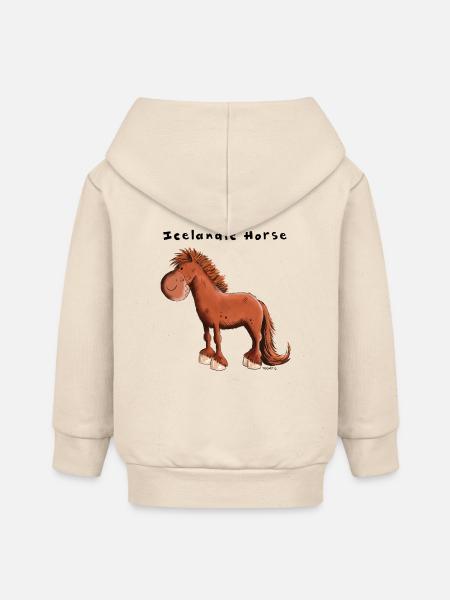 Der Isländer - Baby Organic Kapuzenjacke Baby Connector von Stanley/Stella - Natur