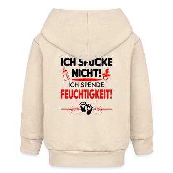 Ich spucke nicht, ich spende Feuchtigkeit Baby - Baby Organic Kapuzenjacke Baby Connector von Stanley/Stella - Natur - Hinten