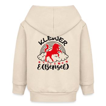 Petit Enfant Ange Licorne Bébé Arc-en-ciel Dicton. - Veste à capuche bébé bio Stanley/Stella - écru doux - Dos