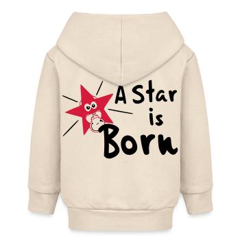 Baby Star is Born Né - Veste à capuche bébé bio Stanley/Stella - écru doux - Dos