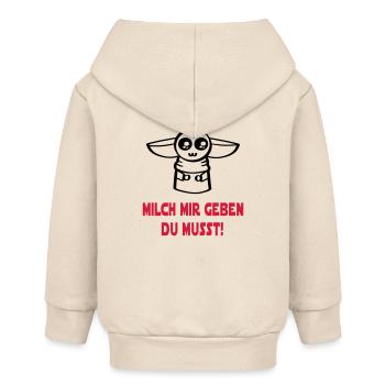Baby Milch Fläschen - Baby Organic Kapuzenjacke Baby Connector von Stanley/Stella - Natur - Hinten